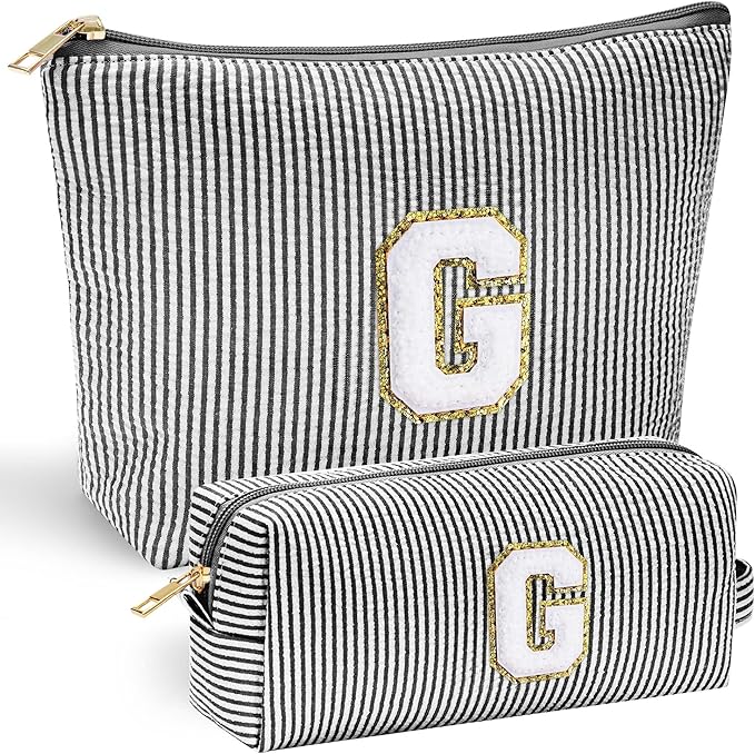 YOOLIFE Gifts for Girls, Women & Teenagers, Personalized Initial Makeup Bag by YOOLIFE