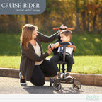 Cruise Rider Stroller with Canopy (Noir Black)