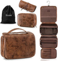 Elviros Hanging Toiletry Bag Removable Travel Bag PU leather Makeup Cosmetic by Elviros