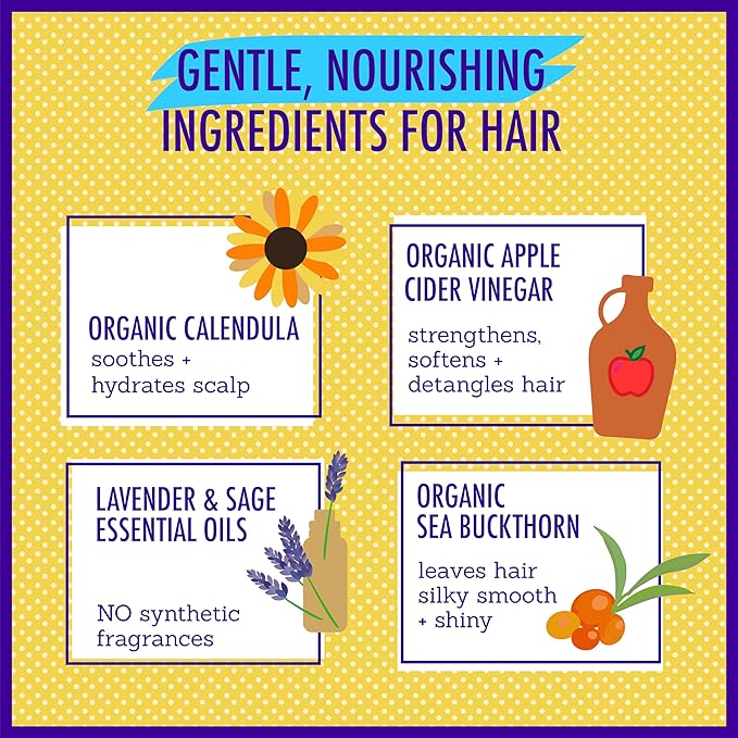 California Baby Calming Hair Conditioner | 100% Plant-Based Kids Conditioner | - Image 7