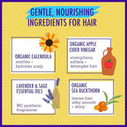 California Baby Calming Hair Conditioner | 100% Plant-Based Kids Conditioner | - Image 7