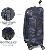 Travelpro Platinum Elite Softside Expandable Checked Luggage, 8 Wheel Spinner - Image 5