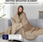 L'AGRATY Knitted Weighted Blanket - Image 3