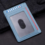 Buffway Slim Minimalist Front Pocket RFID Blocking Leather Wallets - Image 3