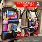 Helteko Backseat Car Organizer, Kick Mats Back Seat Protector - Image 2