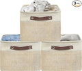 SIMPLE HOUSEWARE Large Fabric Storage Bin, 3 Pack by SimpleHouseware
