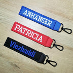 Custom Luggage Tags, Custom Personalized Luggage tag Name, Embroidery Key Ring - Image 5