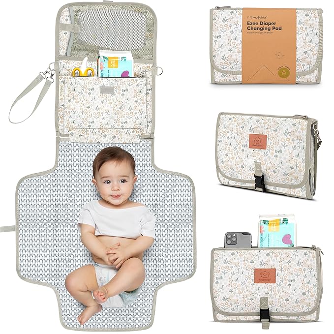 KeaBabies Portable Diaper Changing Pad by KeaBabies