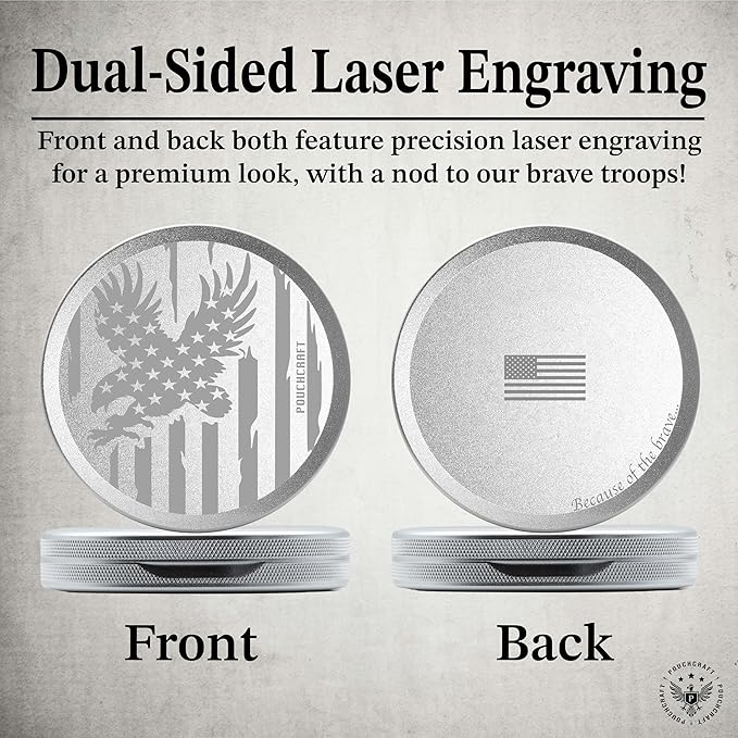 Metal Pouch Can | Metal Container | Slim EDC Pocket Tin | Airtight & - Image 2