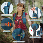 FIORETTO 10L Hiking Backpack for Women Men Mini Packable Backpack Lightweight - Image 2