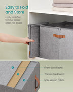 SONGMICS Shoe Organizers for Closet, Pack 2 Shoe Storage Bins, Fits 32 Pairs - Image 5