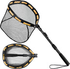 PLUSINNO Floating Fishing Net for Steelhead, Trout Fishing, Rubber Coated by PLUSINNO