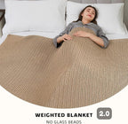 L'AGRATY Knitted Weighted Blanket - Image 2