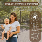 Baby Carrier with Hip Seat – Adjustable Waistband, Safety Harness & Storage - Image 9