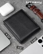 Mens Wallet Genuine Leather Bifold RFID Blocking Wallet - Image 7