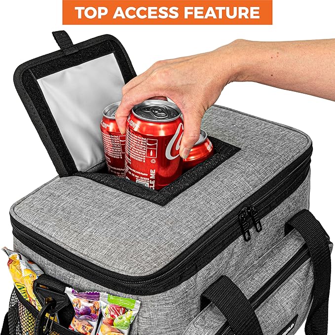 OPUX Soft Cooler Bag, Insulated Collapsible Lunch Cooler Tote - Image 4