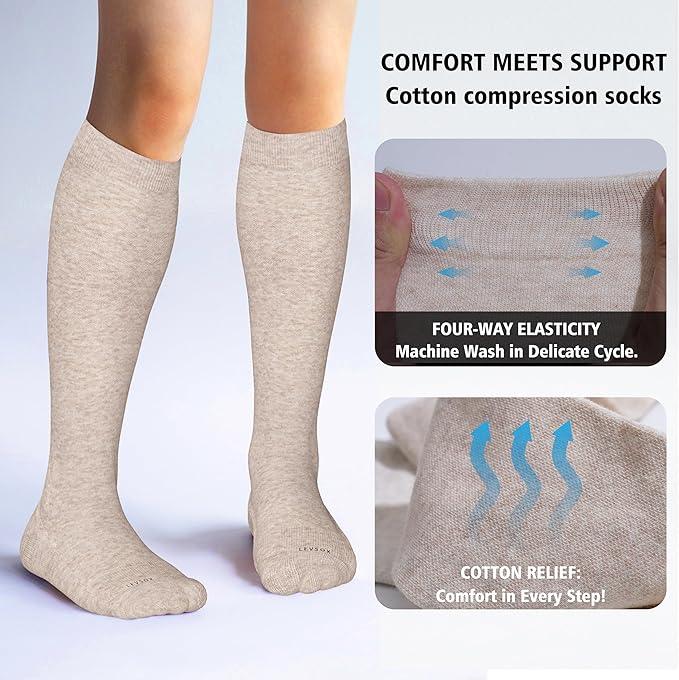 LEVSOX Thick Cotton Compression Socks - Image 3