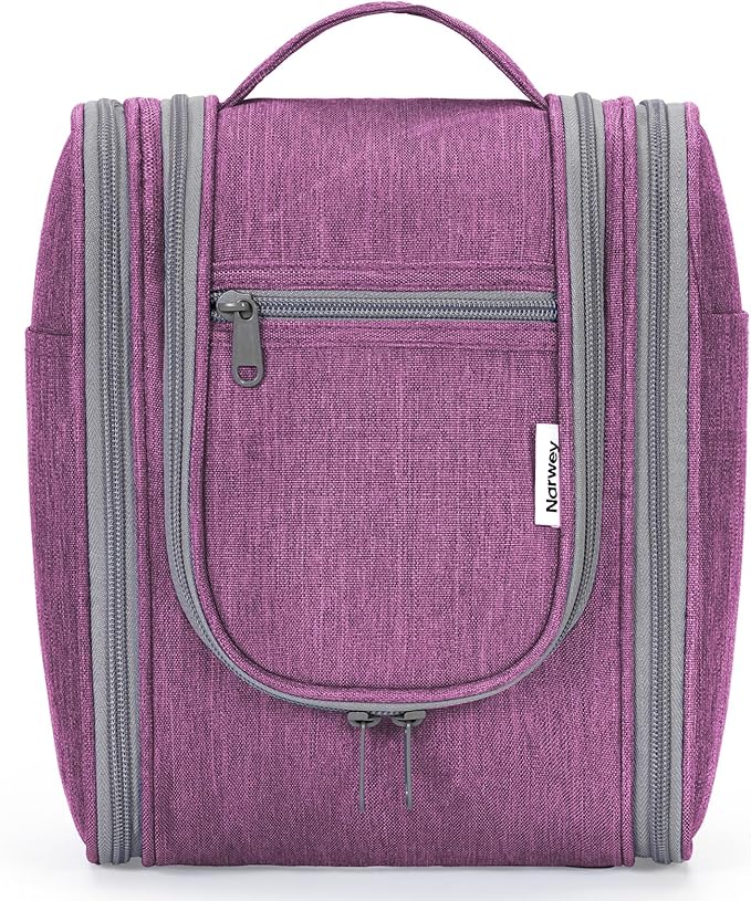 Narwey Small Hanging Toiletry Bag Women Travel Makeup Bag Organizer Toiletries - Image 2