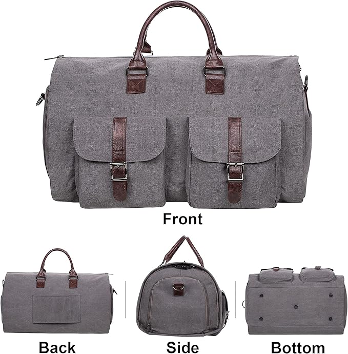 seyfocnia Convertible Travel Garment Bag, Carry on Garment Duffel Bag - Image 4