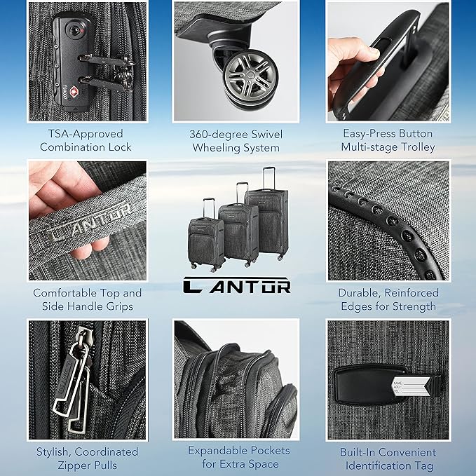 Cantor Ultra Lightweight Softside Luggage - Image 4