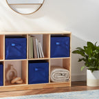 Collapsible Fabric Storage Bins (Navy / 13"x13"x13")