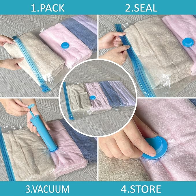 Vacuum Storage Bags, 10 Jumbo Space Saver Bags - Image 7