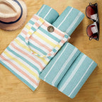 HILLFAIR Cotton Turkish Beach Towels, Quick Dry Lightweight Sand Free Peshtemal - Image 3