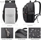 Backpack, 17.3in Durable Travel Laptop Backpack, College Backpack, RFID Anti - Image 4
