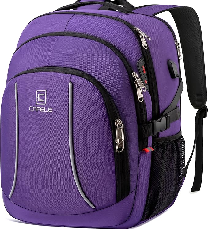 Travel Laptop Backpack, 17.3 Inch Large Capacity College School Bookbags by Cafelezx