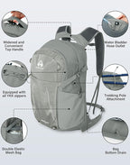 Pioneer Camp Hiking Backpack 22L Small Hiking Hydration Gear Lightweight - Image 5