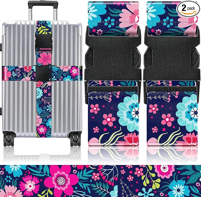 Slohif Luggage Straps for Suitcases Travel Belt Accessories Luggage Connector by Slohif