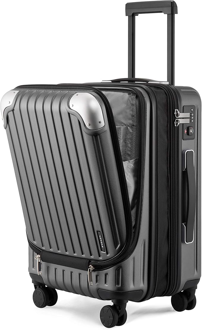 LEVEL8 Grace Carry on Luggage, 20 Inch Expandable Hard Shell Suitcases by LEVEL8