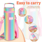 Tirrinia Single Bottle Wine Carrier Bag, Insulated Travel Cooler Tote - Image 2