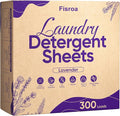 Lavender Laundry Detergent Sheets Travel Eco-friendly 300 Loads Fisroa Clothes by Fisroa