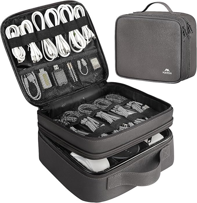 MATEIN Cord Organizer Case by MATEIN