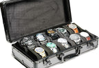 10 slots Aluminum watch case, Hard Deluxe watch storage organizer box - Image 2