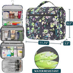 PAVILIA Hanging Toiletry Bag Women Men, Foldable Cosmetic Organizer Travel Bag - Image 2