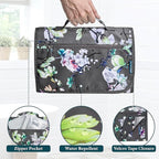 PAVILIA Hanging Toiletry Bag Women Men, Travel Kit Foldable Large Toiletries - Image 5