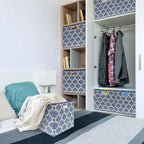 SIMPLE HOUSEWARE 13-Inch Collapsible Fabric Cube Storage Bin - Image 3