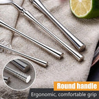 24-Piece Silverware Set for 6, Modern 18/10 Stainless Steel Flatware Set - Image 5