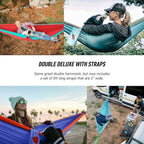 Grand Trunk Double Deluxe Parachute Nylon Hammock - 500lb Capacity Camping - Image 3