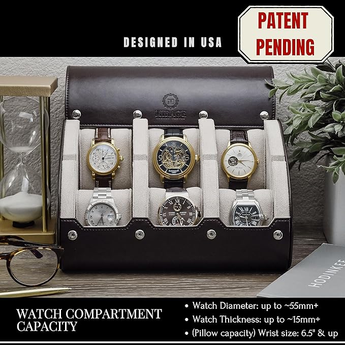 6 Watch Case Bbox for Travel Watch Roll for Men Watch display organizer - Image 2