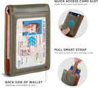 SERMAN BRANDS RFID Blocking Slim Bifold Genuine Leather Minimalist Front Pocket - Image 4