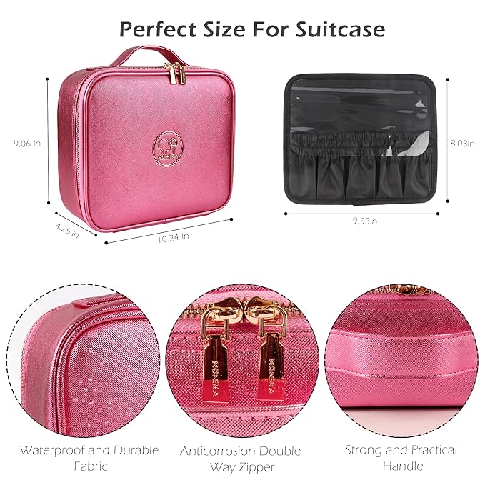 MOMIRA Travel Makeup Bag Cosmetic Bag Makeup Organizer Bag - Image 2
