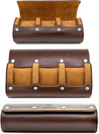 Watch Travel Case for Men Watch Roll for Travel Organizer and Display Watch Case by MirageLuxuryTravel