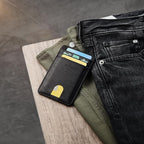 Buffway Mens Slim Wallet, Minimalist Thin Front Pocket Leather Credit Card - Image 7