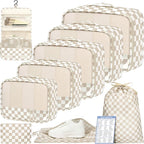 BAGAIL 9 Set Packing Cubes Luggage Packing Organizers by BAGAIL