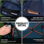 MOUNTAINTOP Hiking Backpack 35L Travel Backpack Lightweight Daypack - Image 7