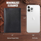 STAR VISTA Albatross Leather Travel Passport Holder, Minimalist Design - Image 7