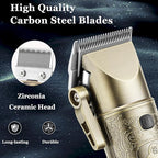 KEMEI Professional Hair Clippers for Men, 3 in 1 Barber Clipper Kit, Bronze
